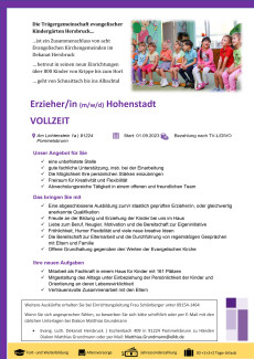 Ausschreibung Hohenstadt