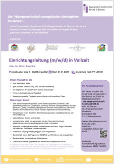 Ausschreibung Leitung Engelthal