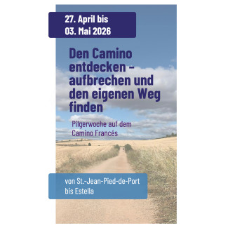 Flyer Pilgern auf dem Camino Frances