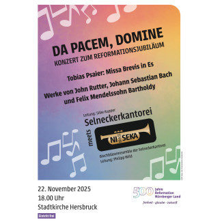 Plakat Da Pacem Domine