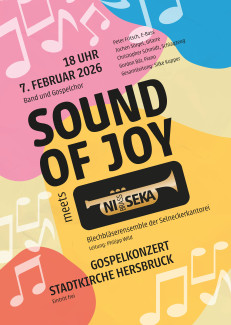 Plakat Sound of Joy Konzert