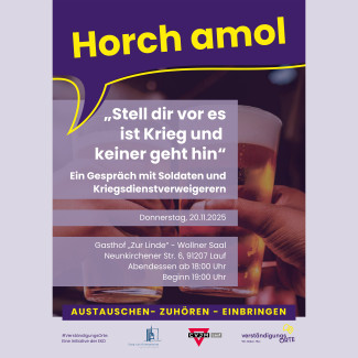 Plakat zur veranstaltung "Horch amol"