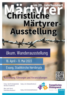 Plakat Märtyrer Ausstellung