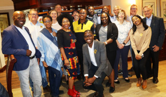 Menschen aus Südafrika auf einem Gruppenbild