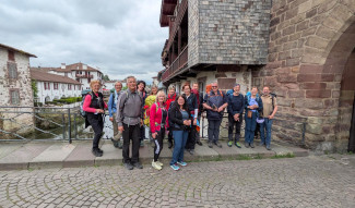 die Gruppe am Startpunkt in Saint Jean Pied de Port