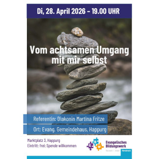 Plakat achtsamer Umgang