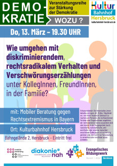Plakat zur Veranstaltung am 13. März im KUBA