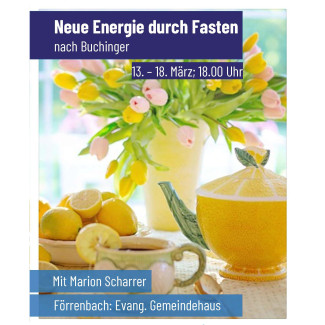 Plakat zur Fastenwoche
