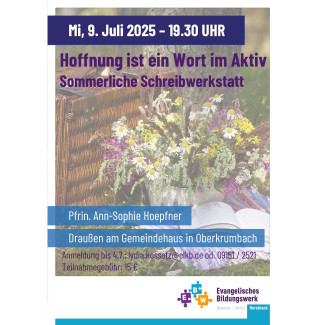Plakat Schreibwerkstatt