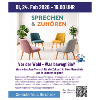 Plakat Sprechen und Zuhören