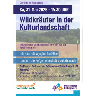 Plakat Wildkräuterwanderung