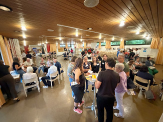 Die Synodalen bei den Diakoniestellen im Selneckerhaus