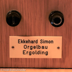 Schild Orgelbauer